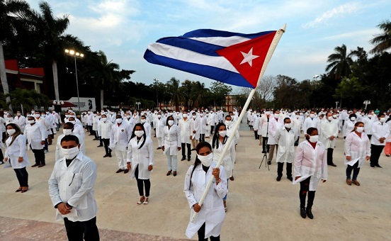 We condemn the US designation of Cuba as a state sponsor of terrorism